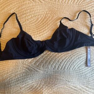 Skims Black Demi Unlined Bra
